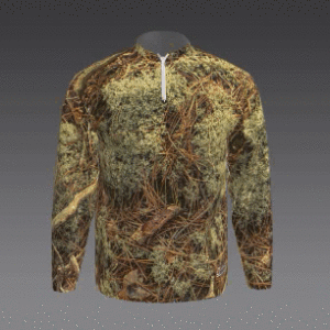 Camo 1/4 Zip Long Sleeves Design 45
