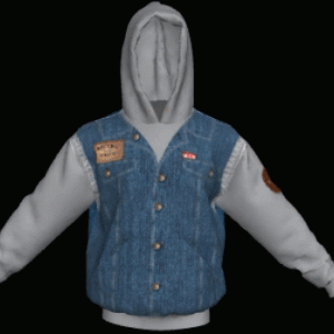 Red Neck Jean Jacket Hoodie