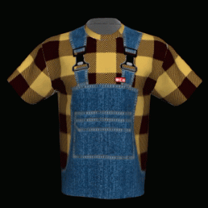 Gold Plaid Coverall