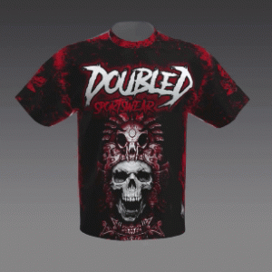 Red Tribal Skull TShirt Men