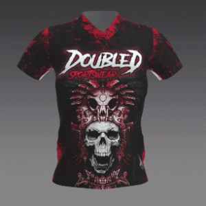 Red Tribal Skull TShirt Ladies