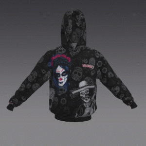 Black Sugar Skull Hoodie