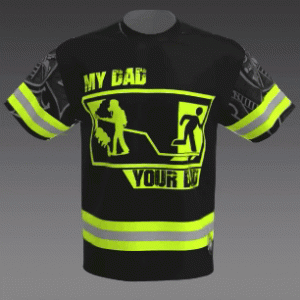 My Dad Firefighter Jersey Jersey