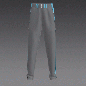 Charcoal with Carolina Blue