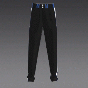 Black with Royal Blue