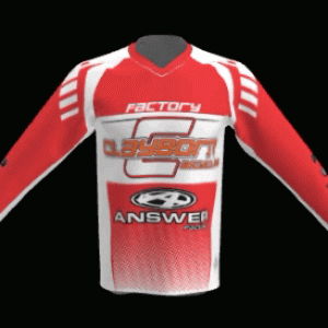 Claymore Team BMX Jersey White