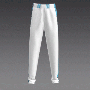 White with Carolina Blue